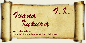 Ivona Kupura vizit kartica